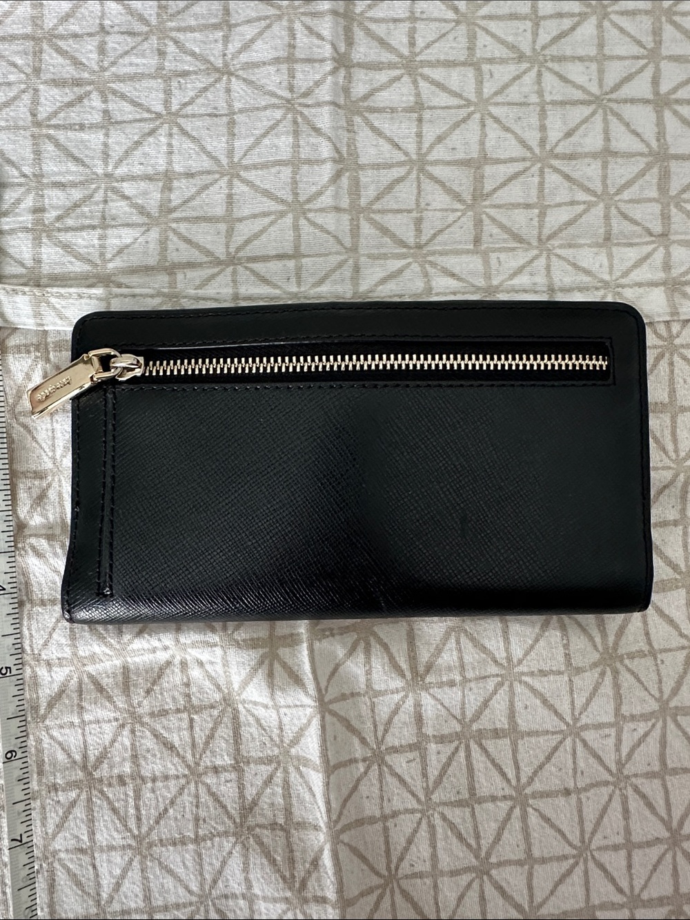 kate spade Black Saffiano Wallet with Gold Logo - Picture 3 of 5